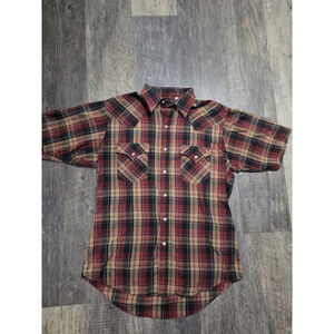 Plains Western Size Medium Pearl Snaps Shirt